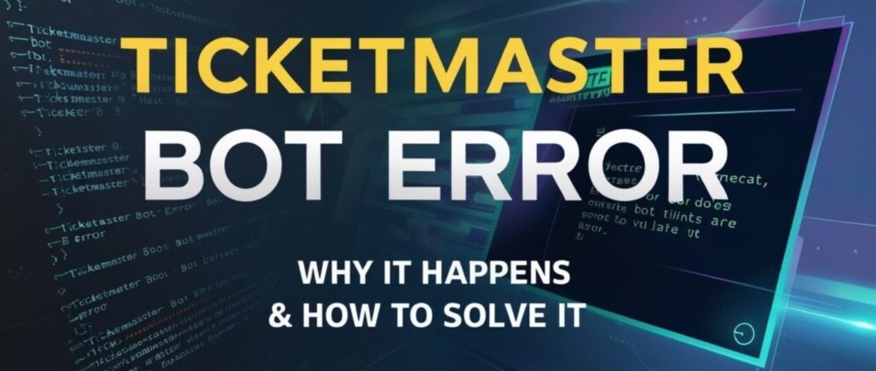 How to Fix Ticketmaster Bot Errors