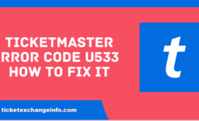 Ticketmaster error code u533